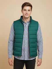 Payper Winter Sleeveless Zipper Mockneck Jacket For Men-Zinc-PH31