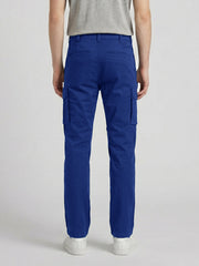 Royal Blue Cargo Trouser For Men-BE0469