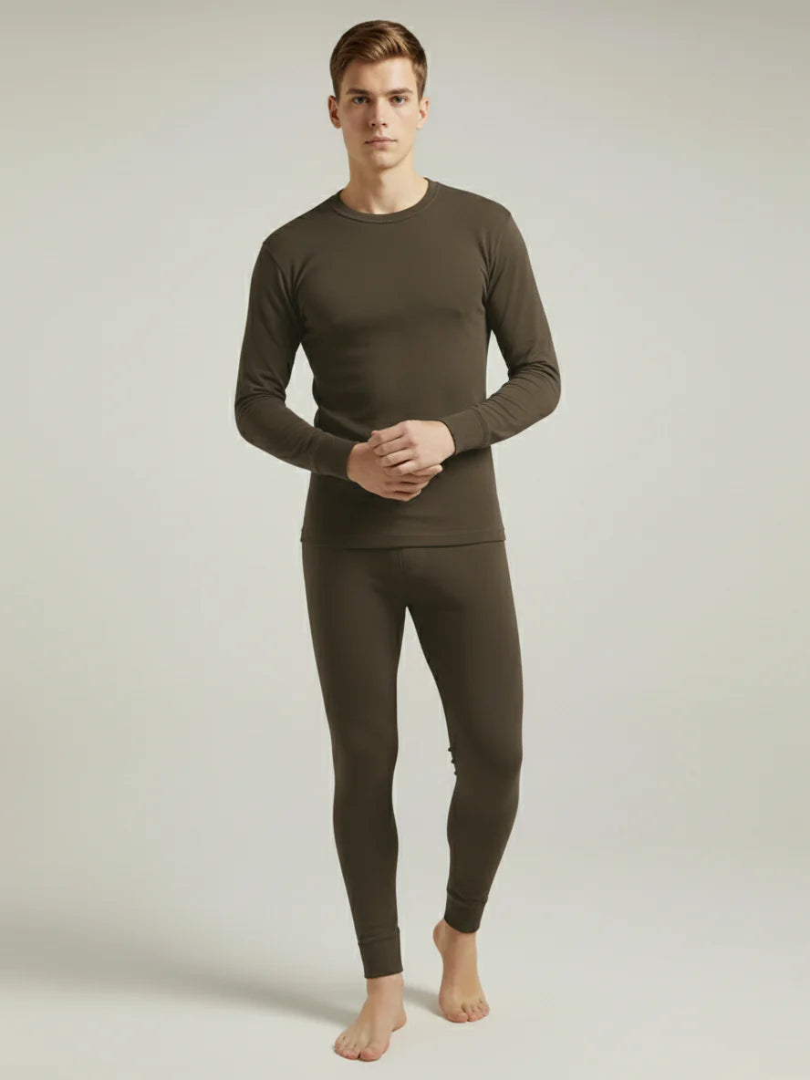 VZV Warmer Suit For Men-Dark Brown-VZV09