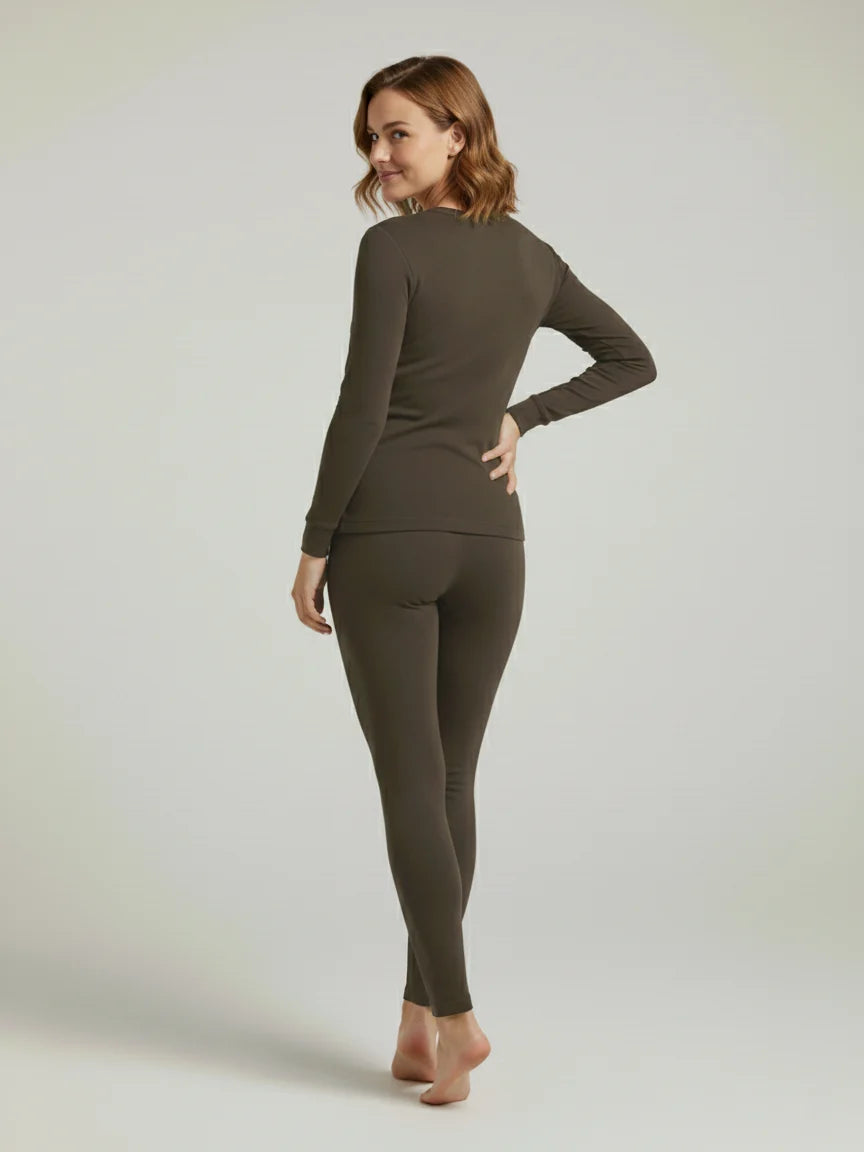 VZV Warmer Suit For Women-Dark Brown-VZV10