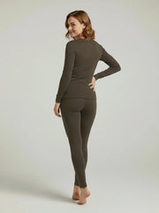 VZV Warmer Suit For Women-Dark Brown-VZV10