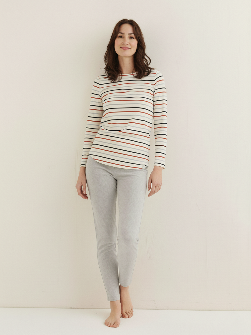 Stylish Winter Loungewear Set For Women-Multi-SS04