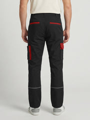 Black Cargo Trouser For Men-BE5336