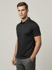 Rawgear Summer Dry Fit Polo Shirt For Men-Black-BE2444