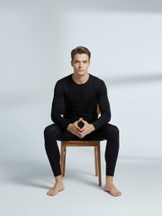 Thermal Warmer Suit For Men-Black-TVS01