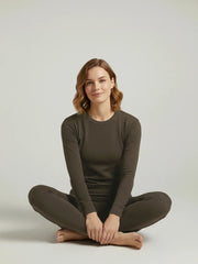 VZV Warmer Suit For Women-Dark Brown-VZV10