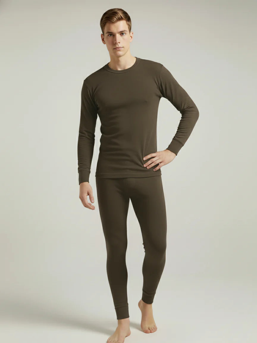 VZV Warmer Suit For Men-Dark Brown-VZV09