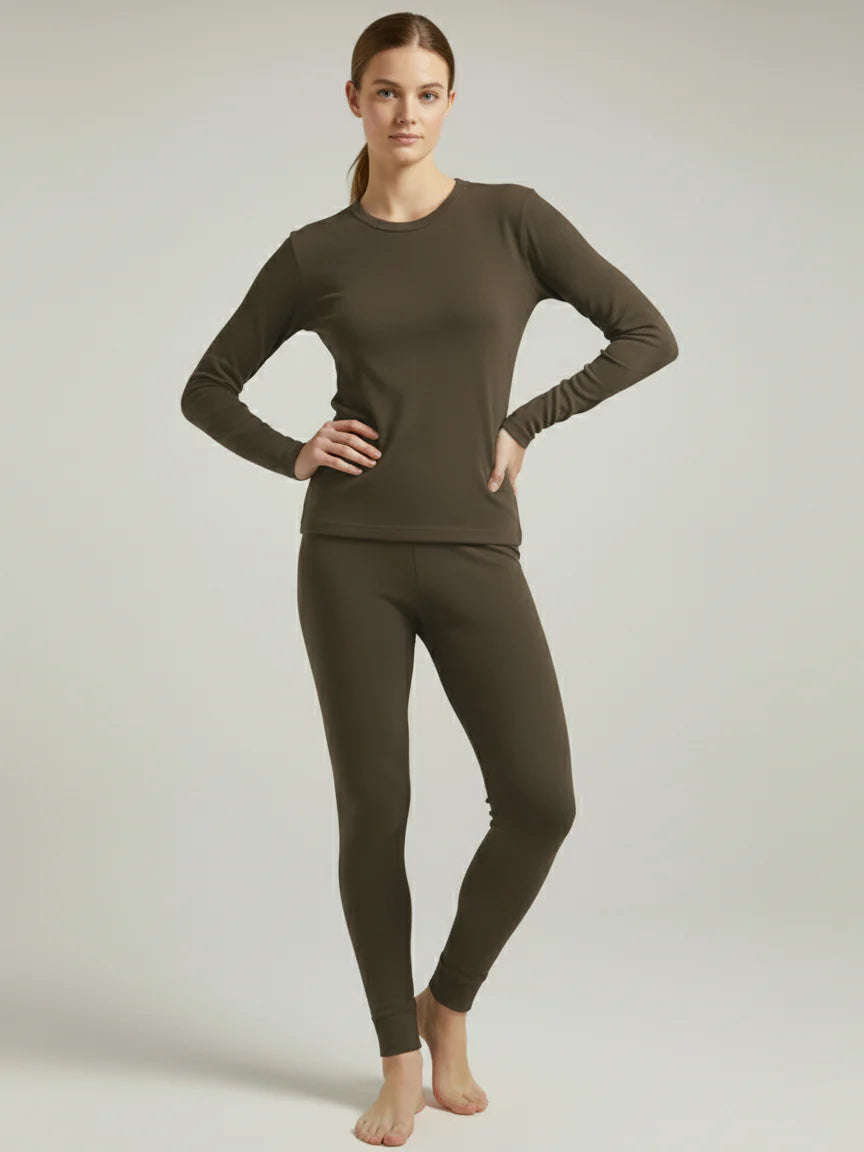 VZV Warmer Suit For Women-Dark Brown-VZV10