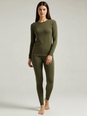 VZV Warmer Suit For Women-Olive Green-VZV04