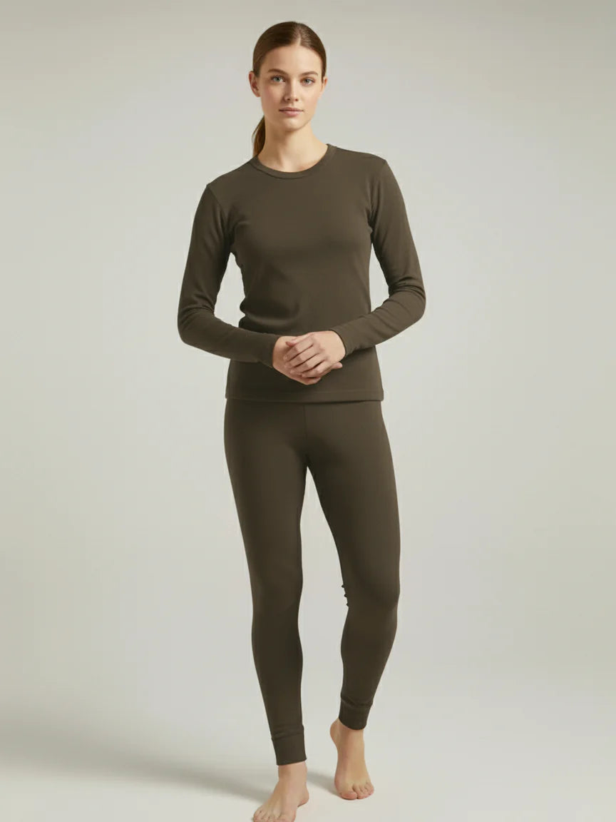 VZV Warmer Suit For Women-Dark Brown-VZV10