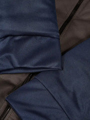 Payper Zipper Winter Jacket For Men-Dark Navy With Charcoal-PH07