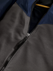 Payper Zipper Winter Jacket For Men-Dark Navy With Charcoal-PH07