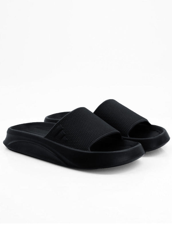 Men's Premium Flip Flop Fashion Slides-Black-BE2551