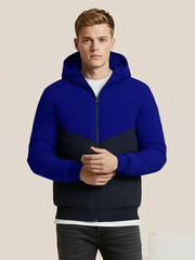 Payper Zipper Winter Jacket For Men-Royal Blue & Navy-PH05