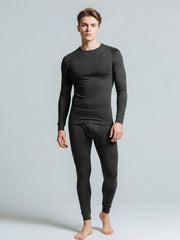 Thermal Warmer Suit For Men-Charcoal-TVS02