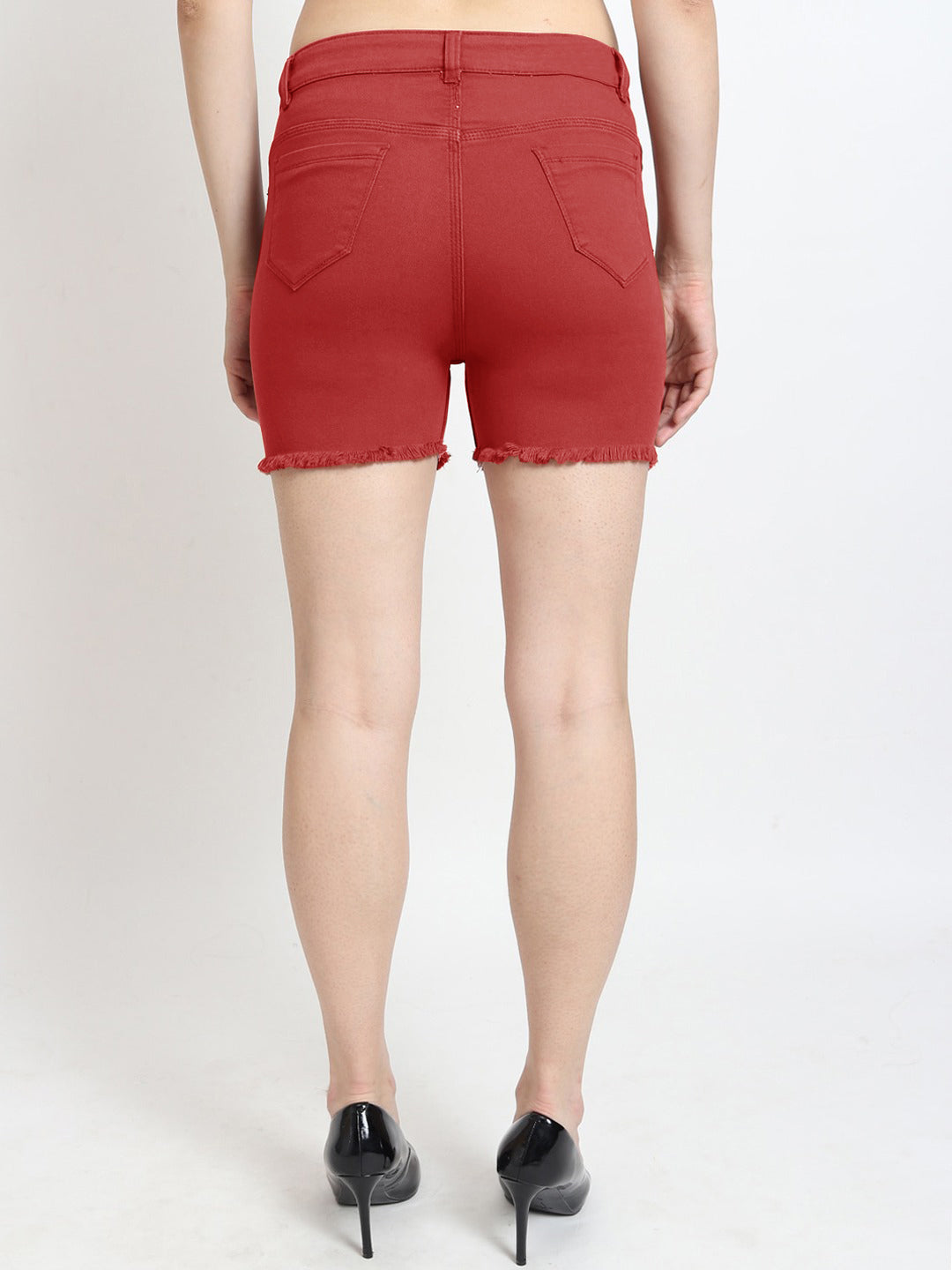 GAP Denim Short For Ladies-Red-SP2432