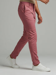 Louis Vicaci Lycra Stretchy Slim Fit Pent For Men-Light Magenta-BR453