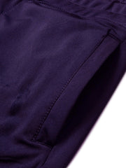 Louis Vicaci Slim Fit Active Wear Trouser Pent For Men-Purple-BR664