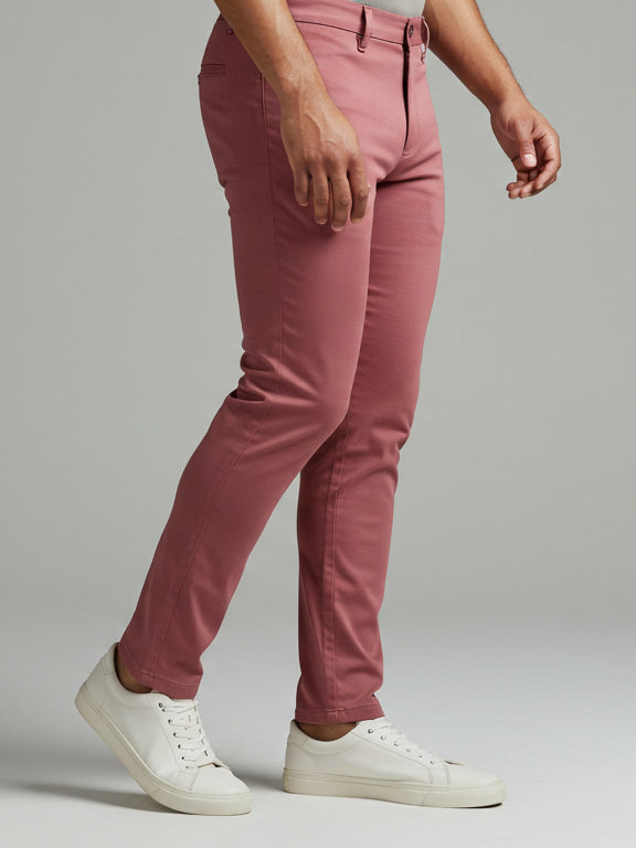 Louis Vicaci Lycra Stretchy Slim Fit Pent For Men-Light Magenta-BR453