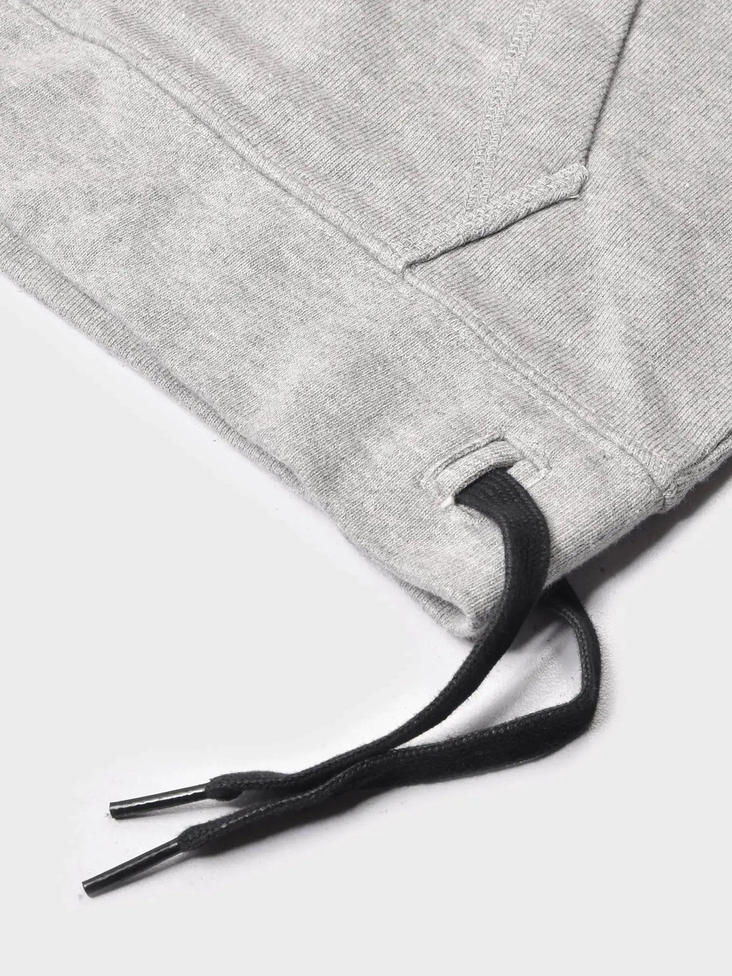 Adidas Fleece Pullover Hoodie For Ladies-Grey Melange With Black Lining-SP54