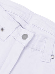 Authentic Regular Fit Cotton Denim For Ladies-Smoke Purple-BR13535