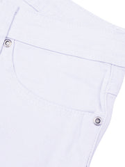 Authentic Regular Fit Cotton Denim For Ladies-Smoke Purple-BR13535