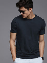 Louis Vicaci 4 Side Lycra Summer T Shirt For Men-Dark Slate Grey-BE1051
