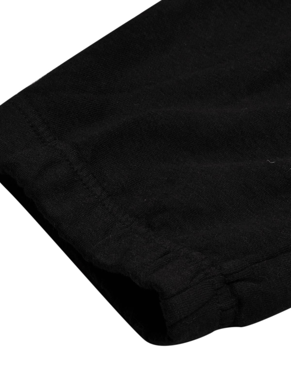 Nyc Polo Gathering Fit Fleece Jogger Trouser For Men-Black with Red Panel-SP1025/RT2184