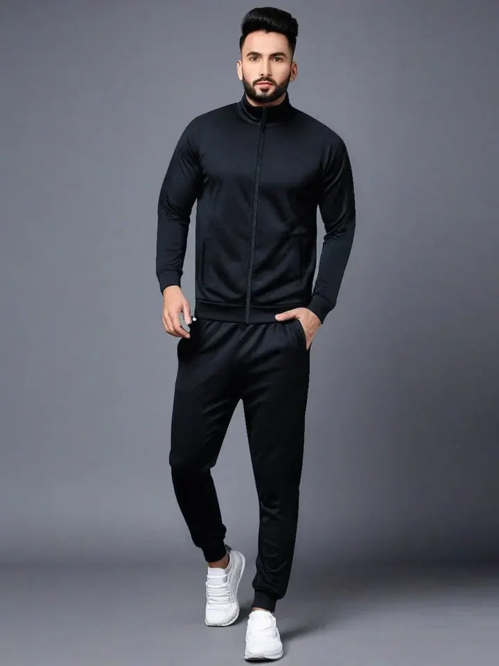 Louis Vicaci Active Wear Stylish Tracksuit For Men-Dark Navy-BE2854/BR14742