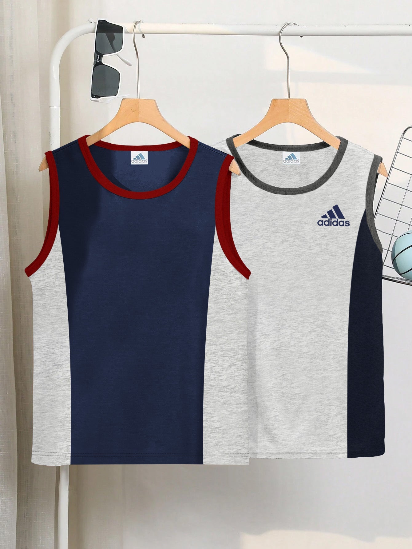 Pack Of 2 ADS Single Jersey Sleeveless T Shirt For Kids-BE3238
