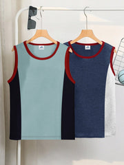 Pack Of 2 ADS Single Jersey Sleeveless T Shirt For Kids-BE3254