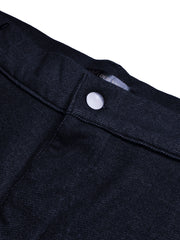 Louis Vicaci Super Stretchy Slim Fit Interlock Denim Pent For Men-Navy with Noise-BR13131
