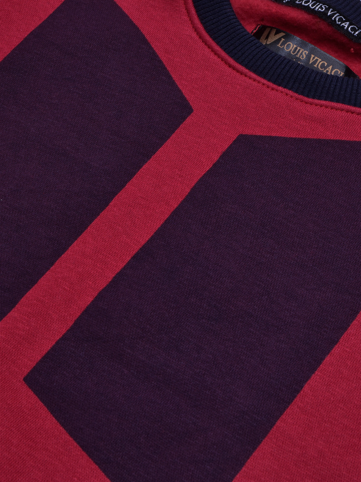 BTS Fleece Tracksuit For Kids-Dark Red with Navy Panels-BE54/BR879