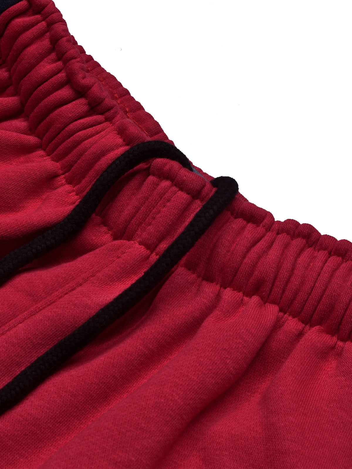 BTS Fleece Tracksuit For Kids-Dark Red with Navy Panels-BE54/BR879