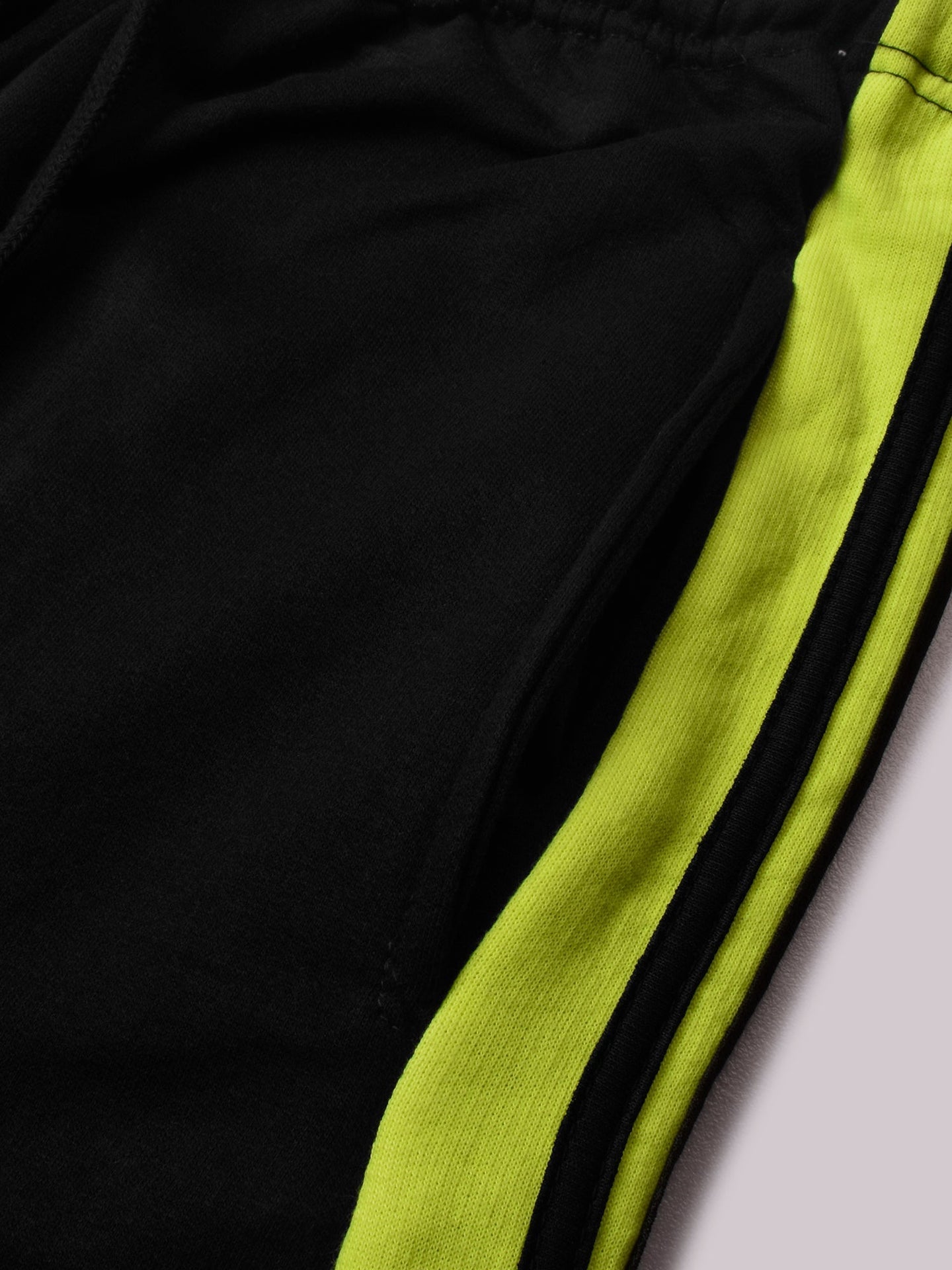 Louis Vicaci Fleece Zipper Tracksuit For Ladies-Black with Parrot Stripe-BR368