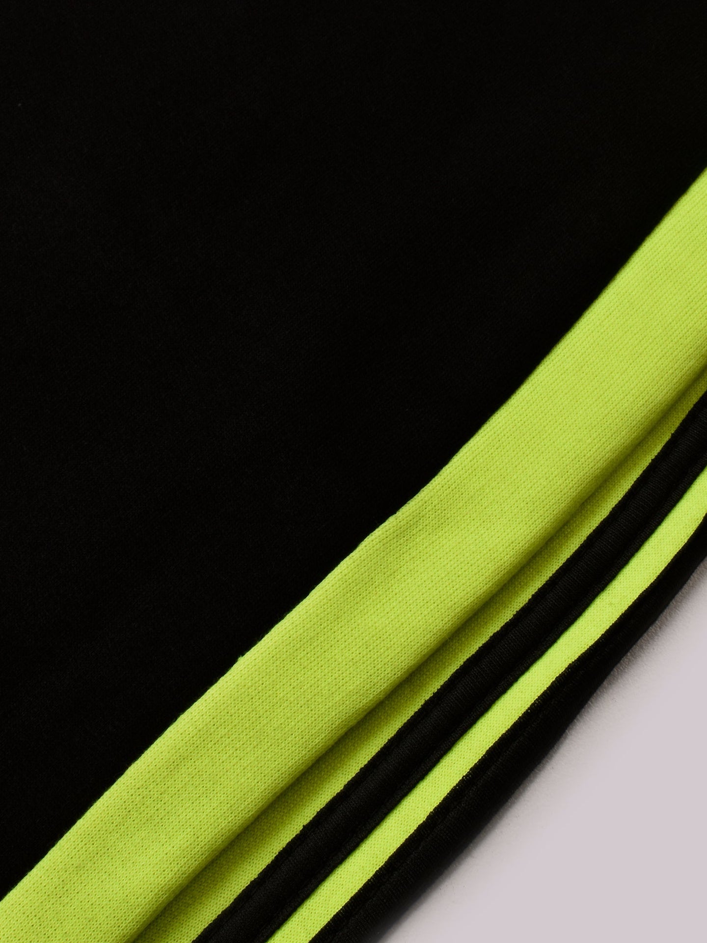 Louis Vicaci Fleece Zipper Tracksuit For Ladies-Black with Parrot Stripe-BR368