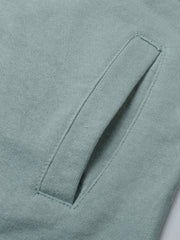Louis Vicaci Fleece Zipper Tracksuit For Ladies-Bond Blue with Black Stripe-BR369
