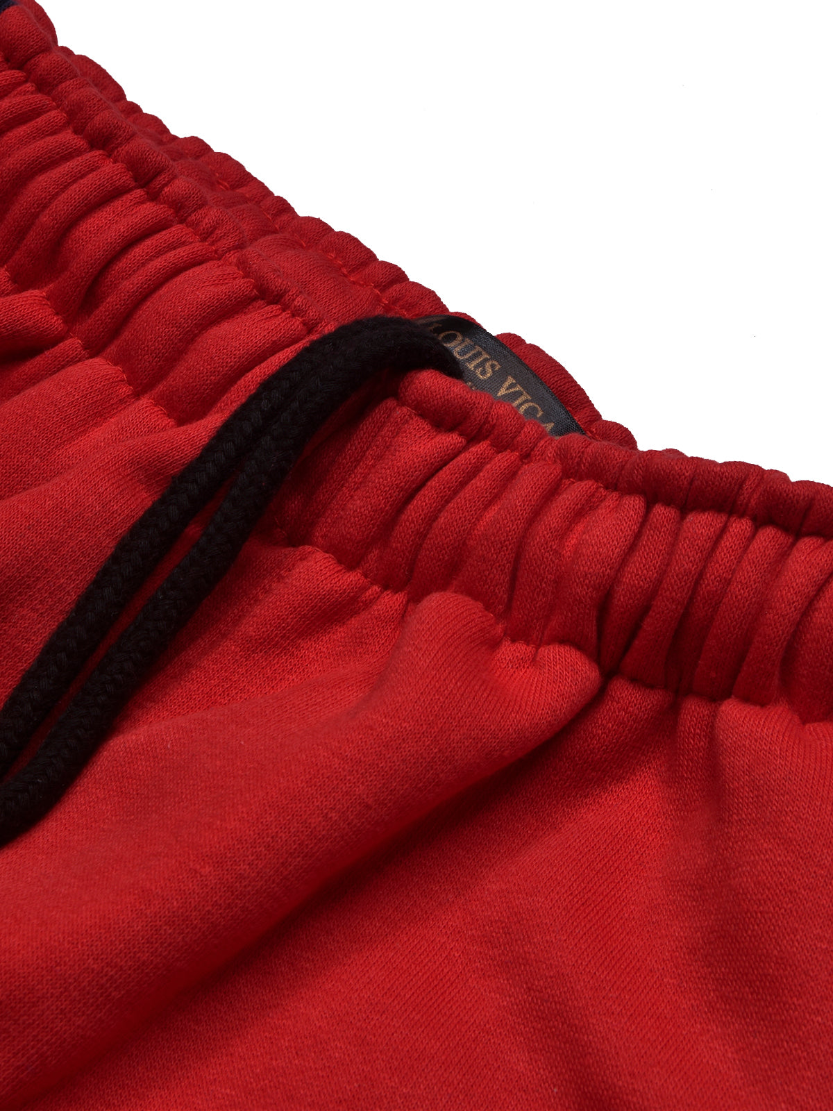 BTS Fleece Tracksuit For Kids-Red with Navy Panels-BE55/BR880