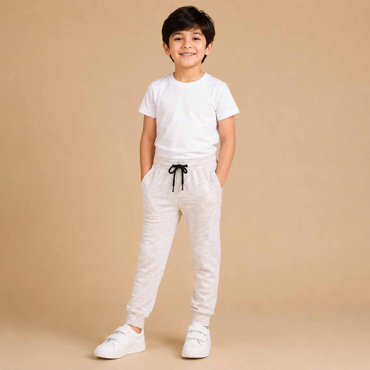 Kids Classic Plain White Cotton T-Shirt – Soft & Comfortable