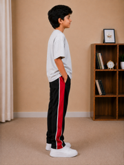Kids Oversized Drop Shoulder T-Shirt – Light Grey