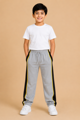 Premium Boys Trouser-Grey with Black-T08