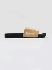 Black Camel Stylish Dumfries Textured Design Soft Slides-Skin-RT262