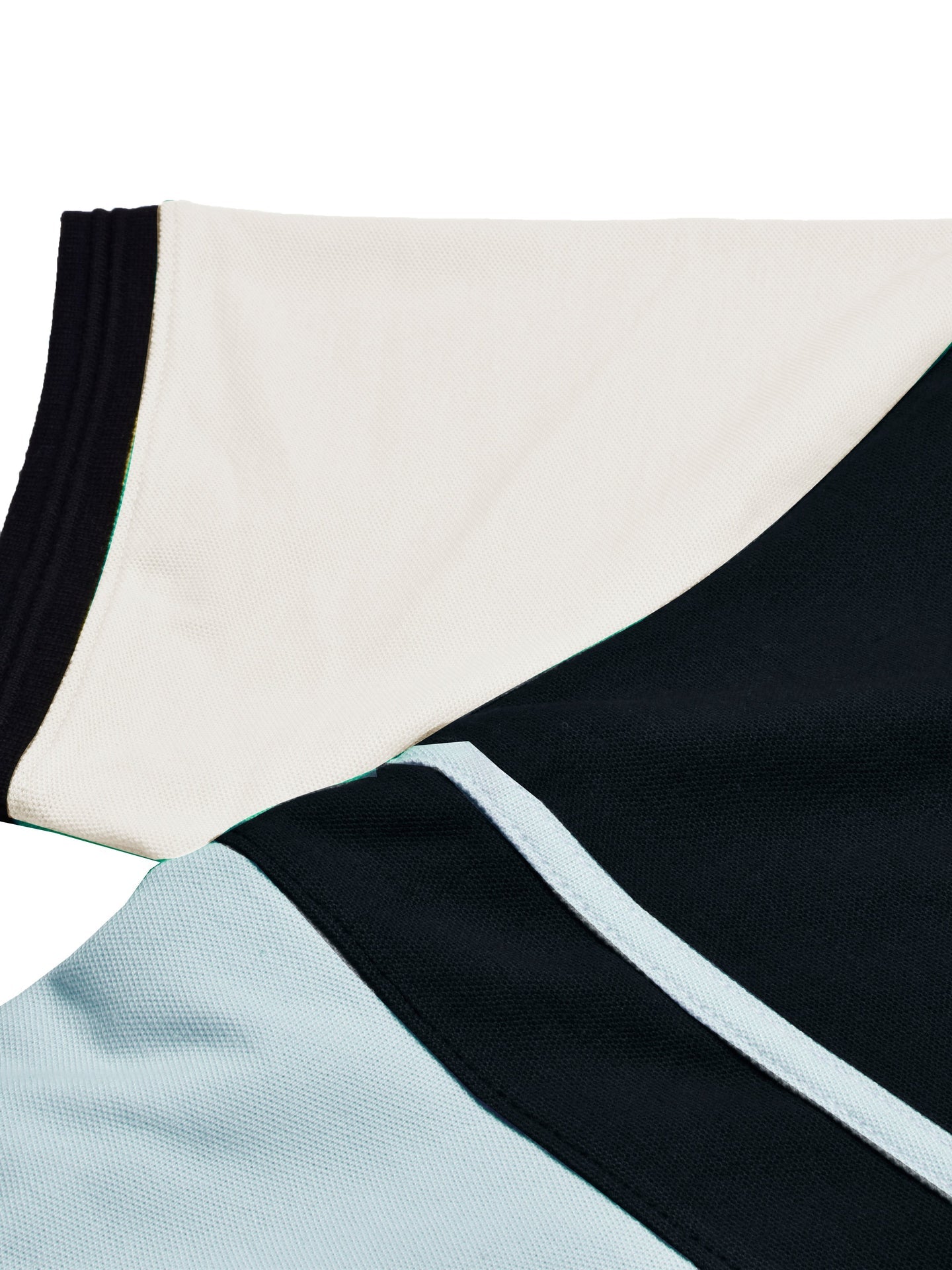 LV Summer Polo Shirt For Men-Sky with Navy & Off White-SP1586/RT2381