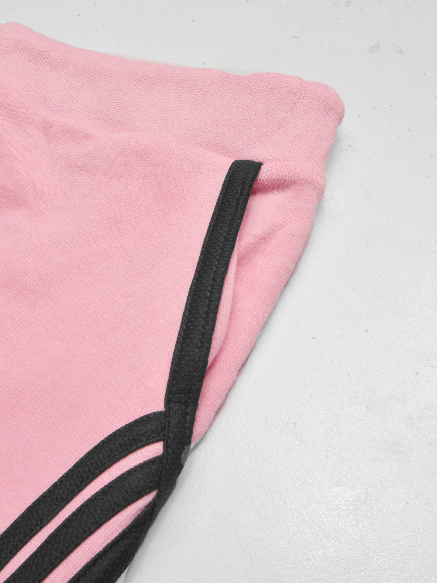 Summer Jersey Terry Slim Fit Bermuda Short For Men-Pink with Stripes-SP1771/RT2432