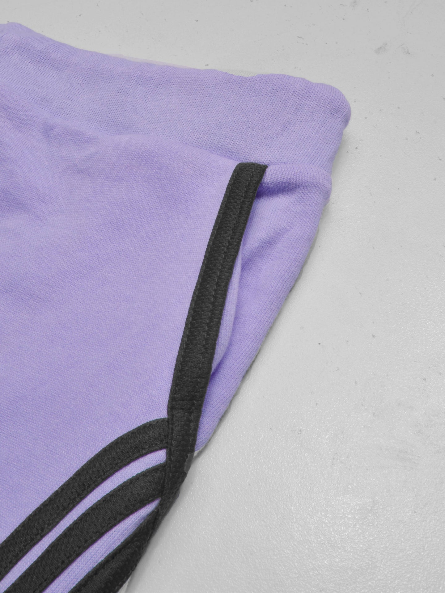 Summer Jersey Terry Slim Fit Bermuda Short For Men-Light Purple with Stripes-SP1774/RT2435