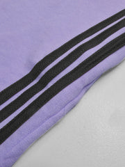 Summer Jersey Terry Slim Fit Bermuda Short For Men-Light Purple with Stripes-SP1774/RT2435