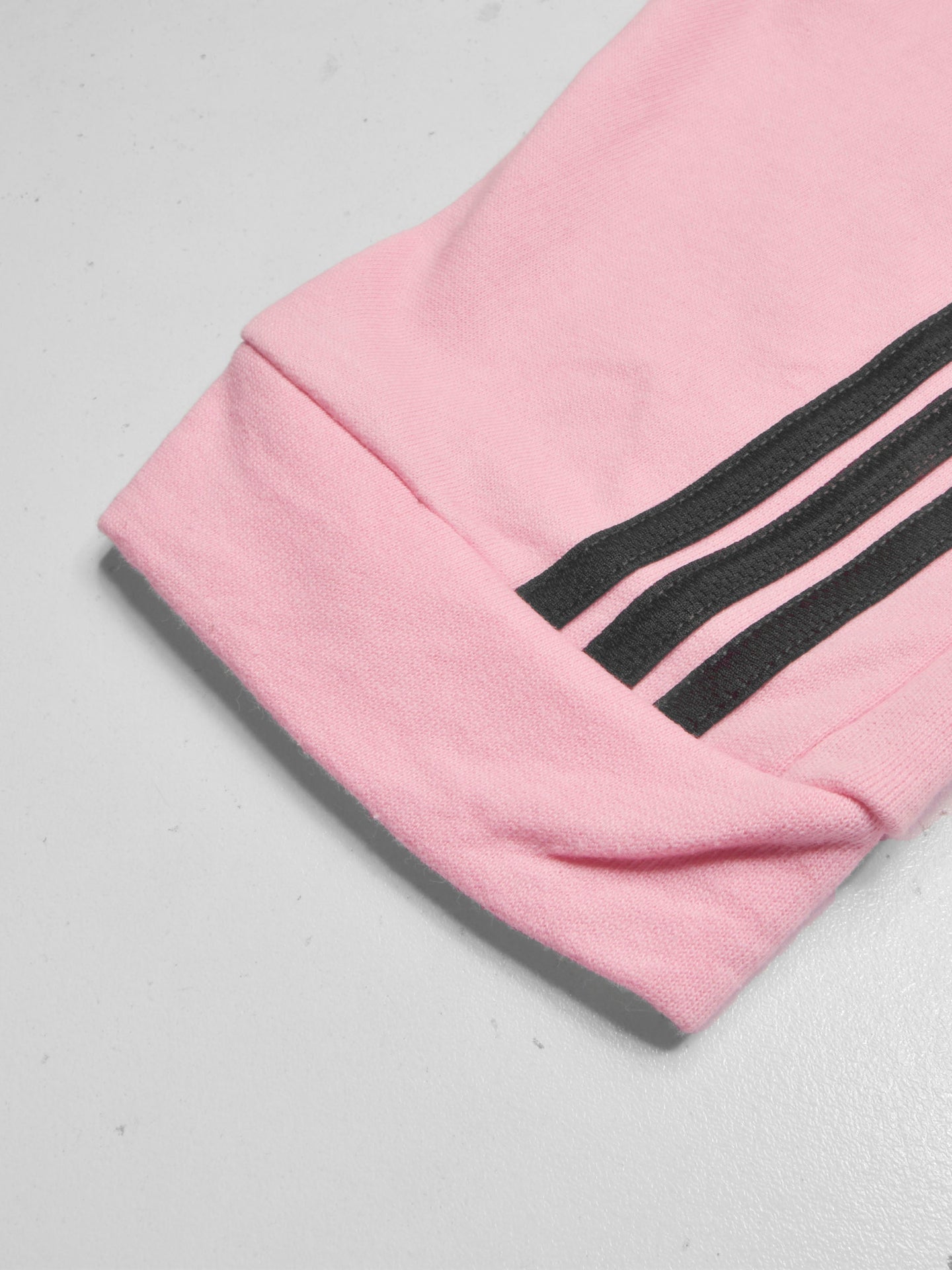 Summer Jersey Terry Slim Fit Bermuda Short For Men-Pink with Stripes-SP1771/RT2432