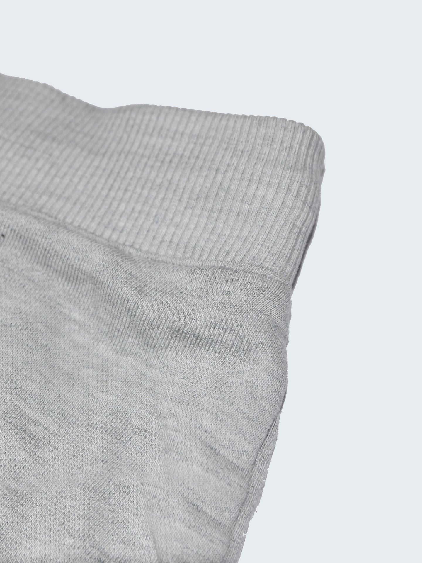 Nyc Polo Terry Fleece Short For Ladies-Grey Melange-SP713