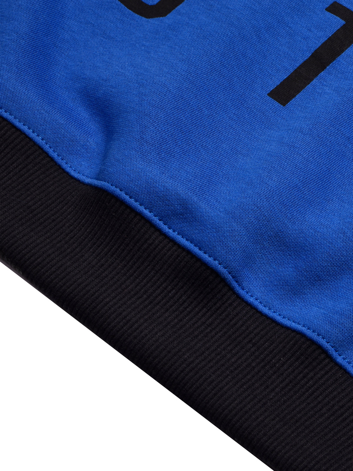 BTS Fleece Tracksuit For Kids-Dark Blue with Black-BE33/BR878