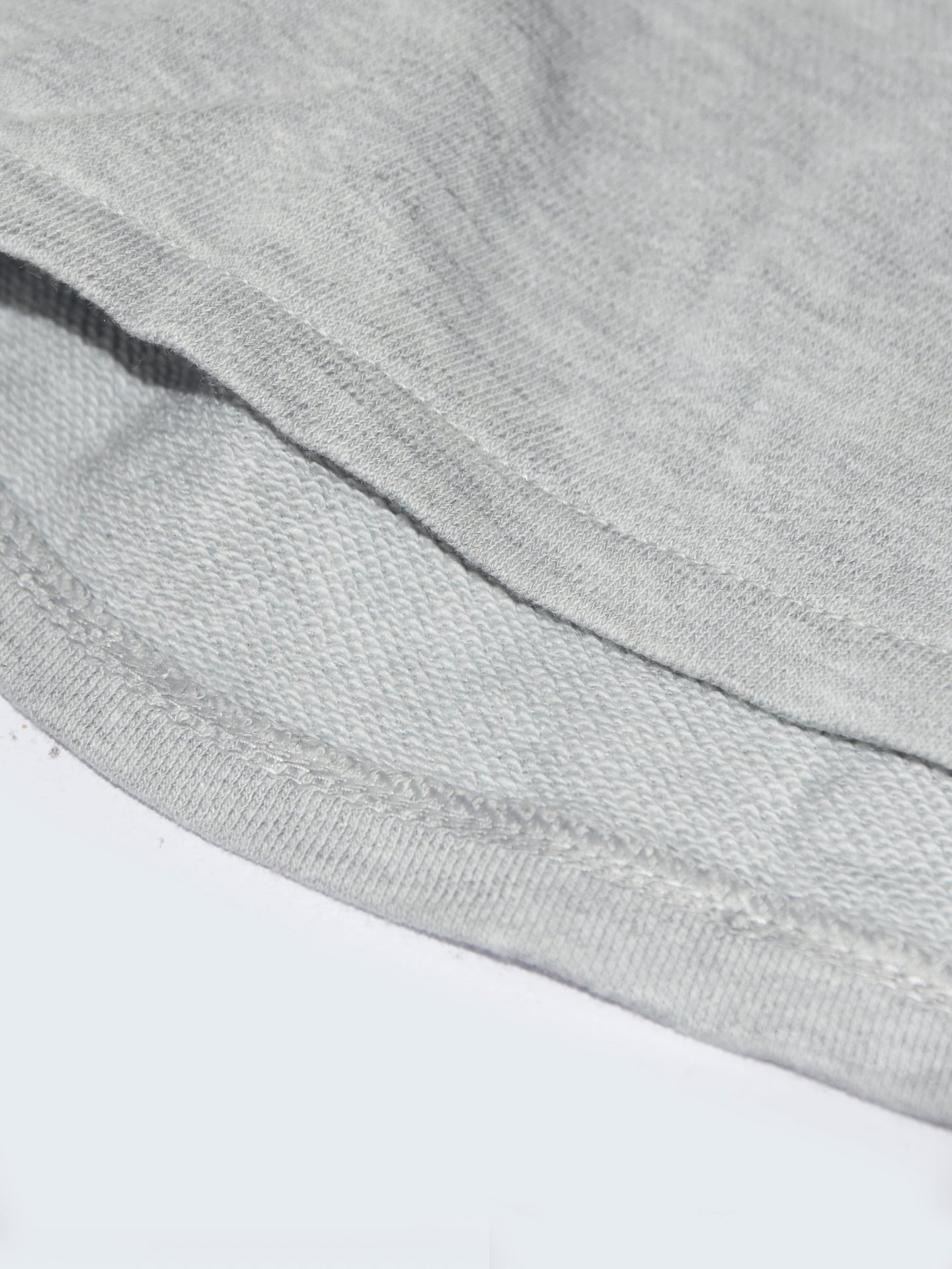 Nyc Polo Terry Fleece Short For Ladies-Grey Melange-SP713